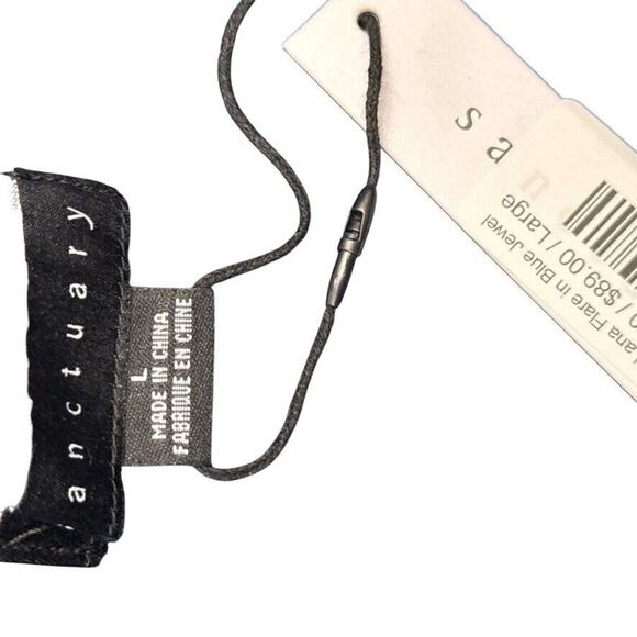 Sanctuary Lana Flare Ponte Knit Pants Blue Jewel NWT Stretch Pull On sz Large - Picture 16 of 16